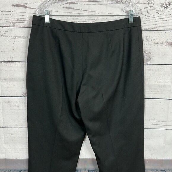 Pendleton Wool Pants Womens 14 Black Side Zip Career High Rise Straight Office - Picture 7 of 11